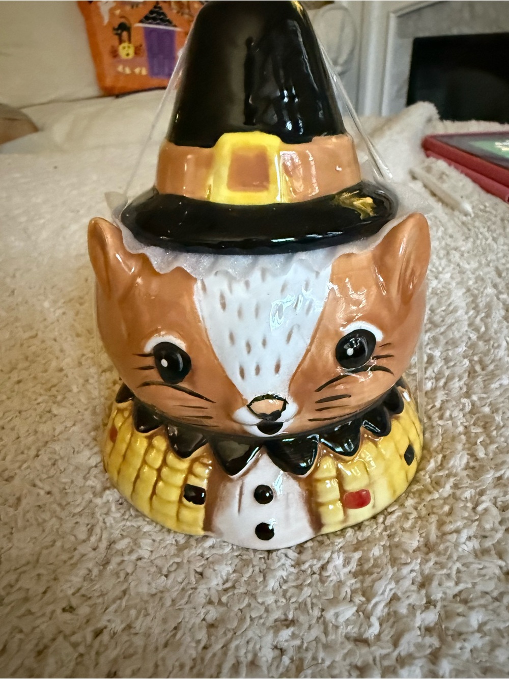 Johanna Parker Fall Critter Jar Ceramic NWT